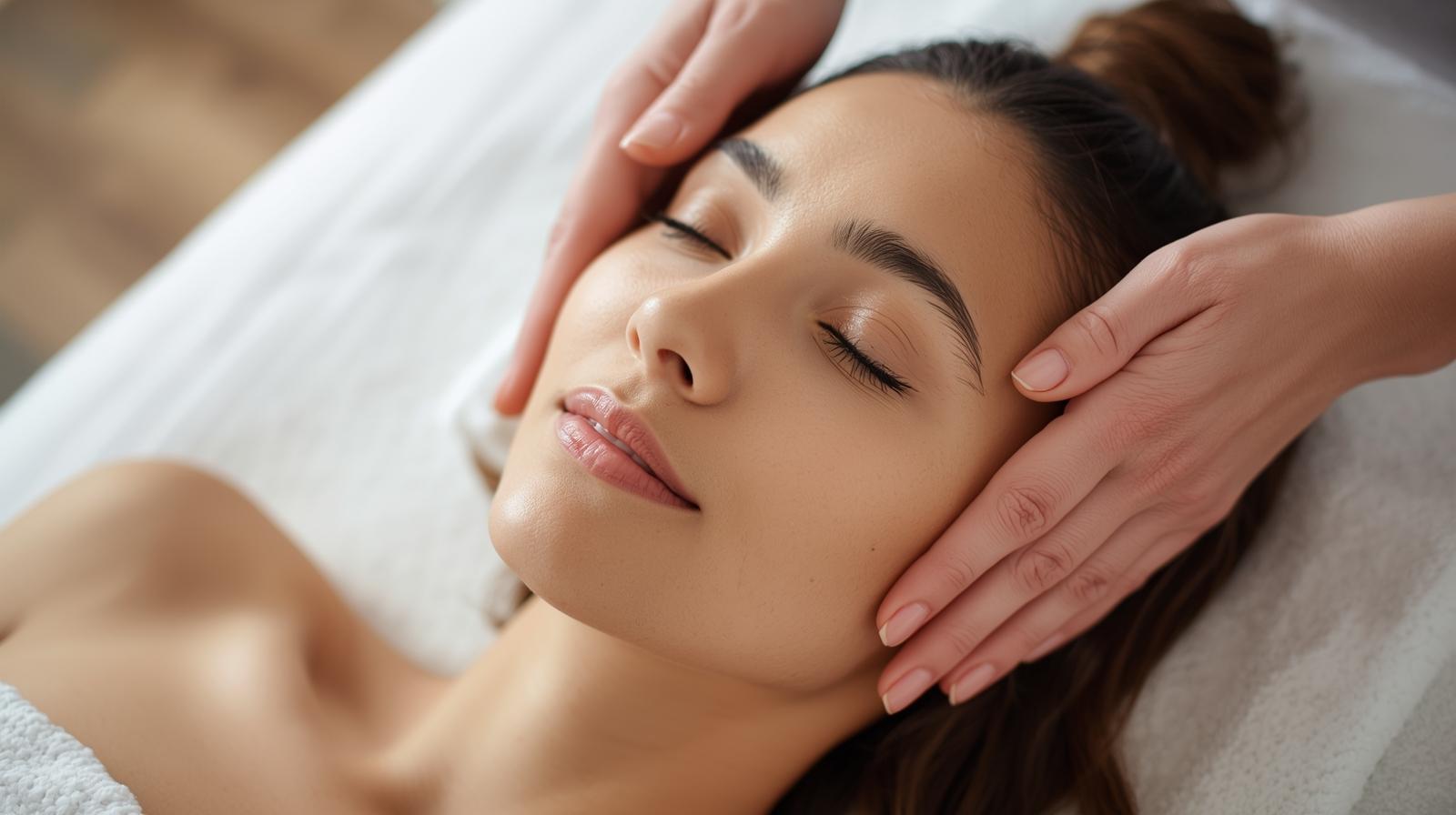 someone massaging into hair _ relaxing indian